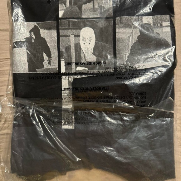 SUS BOY CCTV TEE IN BLACK GOTHBOICLIQUE GBC cross scream horror t-shirt - Picture 7 of 8